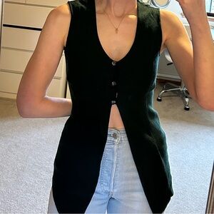 Vintage Contempo Casuals Open Vest Top